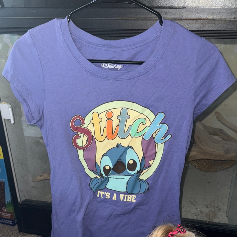 Disney Purple T-Shirt with Stitch Design